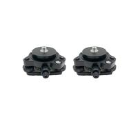 2X Base Nivelante con Plomada ÓPtica y Soporte Adaptador de Base Nivelante GPS con Tornillo Giratorio de Montaje de 5/8 Pulgadas X 11 para EstacióN