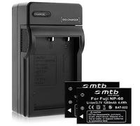 2X Batería + Cargador (Coche, Enchufe) Compatible con Fuji NP-60 / Compatible con Casio NP-30 / Compatible con Drift HD 1080p / Compatible con Toshiba BT3... - Ver descripción
