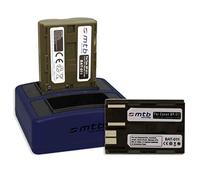 2X Batería + Cargador Doble Compact (USB) para Canon BP-511 / EOS 30D, 50D, 300D.. / EOS D30 D60.. / G3 G5 G6.. / Optura 200MC... / MV.. FV.. ZR.. v. Lista - Cable USB Micro Incluido