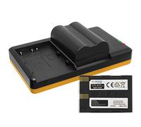 2X Batería + Cargador Doble (USB) NP-400 para Minolta A1, A2, 5D, 7D/Pentax K10D, K20D/Samsung GX-10, 20/Sigma SD1 (Merril), SD 14, SD15 … v.Lista - Contiene Cable Micro USB