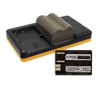 2X Batería + Cargador Doble (USB) para Canon BP-511 / EOS 30D, 50D, 300D.. / EOS D30 D60.. / G3 G5 G6.. / Optura 200MC... / MV.. FV.. ZR.. v. Lista - Contiene Cable Micro USB