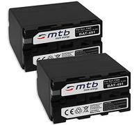 2X Batería Compatible con NP-F960 F970 [6600 mAh] Compatible con Sony videocámaras - Neewer LED luz de vídeo - ATOMOS Shogun, Ninja… y mas - Ver Lista de compatibilidad