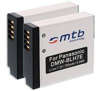 2X Batería Compatible con Panasonic DMW-BLH7, Compatible con Lumix DMC-GF7 / DMC-GM1, GM5