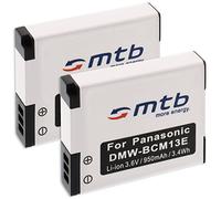 2X Batería DMW-BCM13 Compatible con Panasonic Lumix DMC-FT5 / TZ55, TZ60, TZ61 / ZS35, ZS40... Ver descripción!