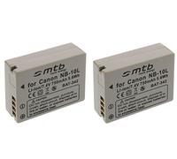 2X Batería NB-10L para Canon PowerShot G15, G1X, SX40 HS, SX50 HS... (Ver descripción)