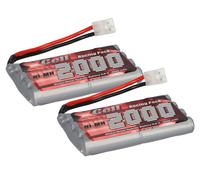 2x Batería Paquete RC 9,6V 2200mAh Aa Mignon L4x2 Xcell NI-MH Racing para Tamiya