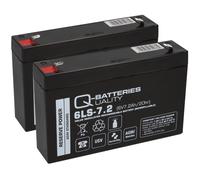 2x Baterías Q 6LS-7.2 6V 7.2Ah Batería AGM VRLA