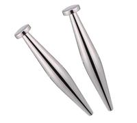 2X BDSM Metal Uretral Plug Bullet Penis Plug Contracción de Próstata Estiramiento Entrenador Masturbación Masaje Pene Plug SM Juguetes Sexuales para Hombres SM Principiantes y Profesionales