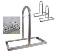2x Bicicleta Soporte de Pared Marco Piso Porta Anlehnständer