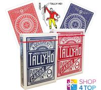 2x BICYCLE Tally-Ho Circle Back Cartas De Juego Rojo Y Azul