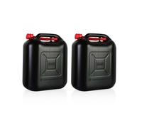 2x Bidón de Combustible 20L Plástico Reserva Negro
