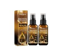 2x Biotin Hair Growth Spray Anti Dandruff Itching Treatment Dry Frizzy Nourish Scalp Damaged Repair Serum Hair Care Essential Oils
