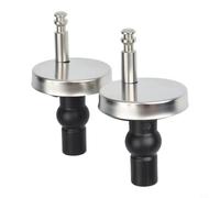 2x Bisagras WC para acero Inoxidable Desmontables Fijación Superior | para acero inoxidable, fijación superior, desmontable para fácil, cierre para suave, diámetro 8mm