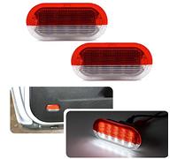 2X Blanco/Rojo LED Lámpara de Cortesía Luz de Puerta Para Golf MK3 MK4 Beetle Cabrio J'etta Bora Polo Sharan Vento Skoda Octavia Seat