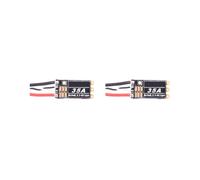 2X BLHeli S 2-6S Lipo 35A ESC Sin Escobillas LED RGB Programable Incorporado D-Shot 150/300/600 ONESHOT125 para Piezas de Drones RC FPV