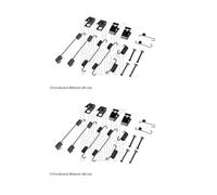 2x Blue Print ADK841500 Set Accesorios Zapatas Trasero para Suzuki Alto Ignis I