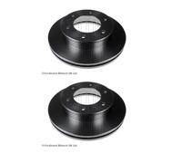 2x Blue Print ADM54377 Disco de Freno Delantero para Ford Ranger Et Mazda