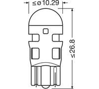2x Bombilla LED 2825DWP-2BL OSRAM