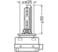 2x Bombilla PK32d-5 D3S (lámpara de descarga de gases) 66340CBN-2HB OSRAM