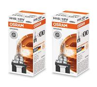 2x BOMBILLAS HALOGENAS H15 OSRAM © 64176 15/55W PGJ23t-1 ORIGINAL LINE