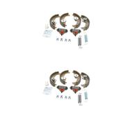 2x Bosch 0 204 113 501 Juego de Zapatas Detrás para Seat Fiat Autobianchi Lancia