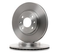 2x BOSCH Disco de freno Delantero para RENAULT TWINGO II (CN0) 259mm