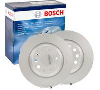 2X BOSCH Discos de Freno Ø300mm Trasero Apto para Audi A3 Q3 Tt Seat Alhambra