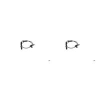 2X BOSCH Sensor ABS Velocidad de Rueda Del Trasero Apto para Renault Master