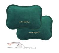 2x ́ . Botella de Calor Térmica para Espalda, Lumbares, Vientre, Manos. Saco Calienta Camas Portátil con Control de Temperatura.