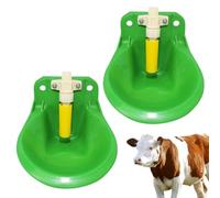 2X Bowl De Agua De Cabra De Oveja De Ganado | Corbal De Perros De Cerdo Automático Caballo, Fuente De Agua De Ganado, Dispensador De Bebida De Animales De Granja, Equipo De Alimentación F600 Ml con