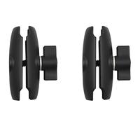 2X Brazo de Aleación de Aluminio Brazo de Doble ZóCalo de 9 cm con Soporte de Bola de 1 Pulgada Brazo de Extensión para Cámara de Motocicleta
