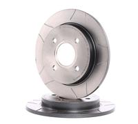 2x BREMBO 08.4931.76 Disco de freno Trasero para FORD Fiesta Mk6 Kastenwagen