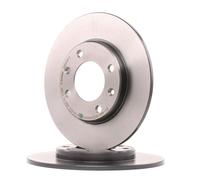 2x BREMBO 08.5334.11 Disco de freno Trasero adecuado para PEUGEOT 207 (WA, WC)