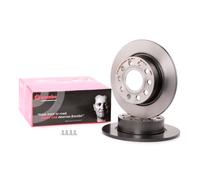 2x BREMBO 08.9502.11 Disco de freno Trasero para VW GOLF VI (5K1) Eos (1F7, 1F8)