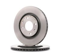 2x BREMBO 09.4987.21 Disco de freno Delantero adecuado para PEUGEOT 206 CC (2D)