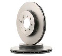 2x BREMBO 09.5509.11 Disco de freno Delantero para HONDA JAZZ IV (GK) 262mm