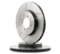 2x BREMBO 09.5509.75 Disco de freno Delantero para HONDA JAZZ IV (GK) 262mm