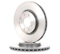 2x BREMBO 09.5843.11 Disco de freno Delantero para FIAT 500 (312) PANDA (169)