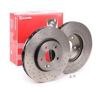 2x BREMBO 09.8304.1X Disco de freno Delantero para CHRYSLER CROSSFIRE 300mm