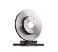 2x BREMBO 09.8545.11 Disco de freno Delantero para TOYOTA Yaris Schrägheck (P1)