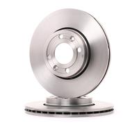 2x BREMBO 09.9078.10 Disco de freno Delantero para RENAULT LOGAN I (LS) 260mm