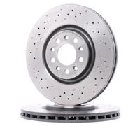 2x BREMBO 09.9365.2X Disco de freno Delantero para JEEP CHEROKEE (KL) 330mm