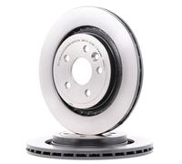 2x BREMBO 09.9587.11 Disco de freno Trasero para VOLVO V60 (155, 157) 302mm