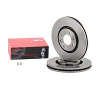 2x BREMBO 09.9619.10 Disco de freno Delantero para OPEL Corsa F Hatchback (P2JO)