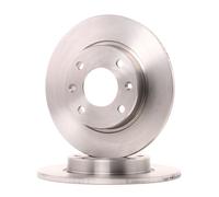 2x BREMBO Disco de freno adecuado para PEUGEOT 206 Fastback (2A/C) 206 SW (2E/K)