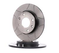 2x BREMBO Disco de freno adecuado para PEUGEOT 206 Fastback (2A/C) 206 SW (2E/K)
