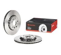 2x BREMBO Disco de freno Delantero Ø280mm Altura: 44mm Espesor: 24mm ventilación interna 09.A727.20 Compatible con RENAULT Megane 2 Ranchera familiar KM0/1 Megane 2 Coupé-Cabriolet EM0/1