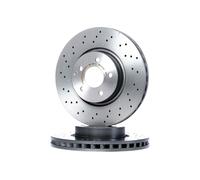 2x BREMBO Disco de freno Delantero 322mm 09.A621.31