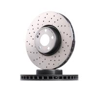 2x BREMBO Disco de freno Delantero adecuado para MERCEDES-BENZ Clase C T-modell