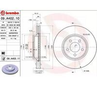 2x BREMBO Disco de freno Delantero para CHRYSLER 300 C Touring (LX, LE) 320mm